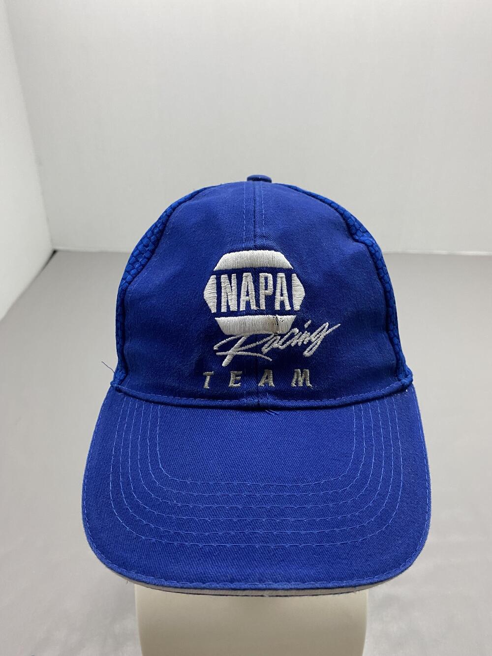 Hat Cap Strap Back One Size Blue NAPA Racing Team Mesh Back Adjustable Mens